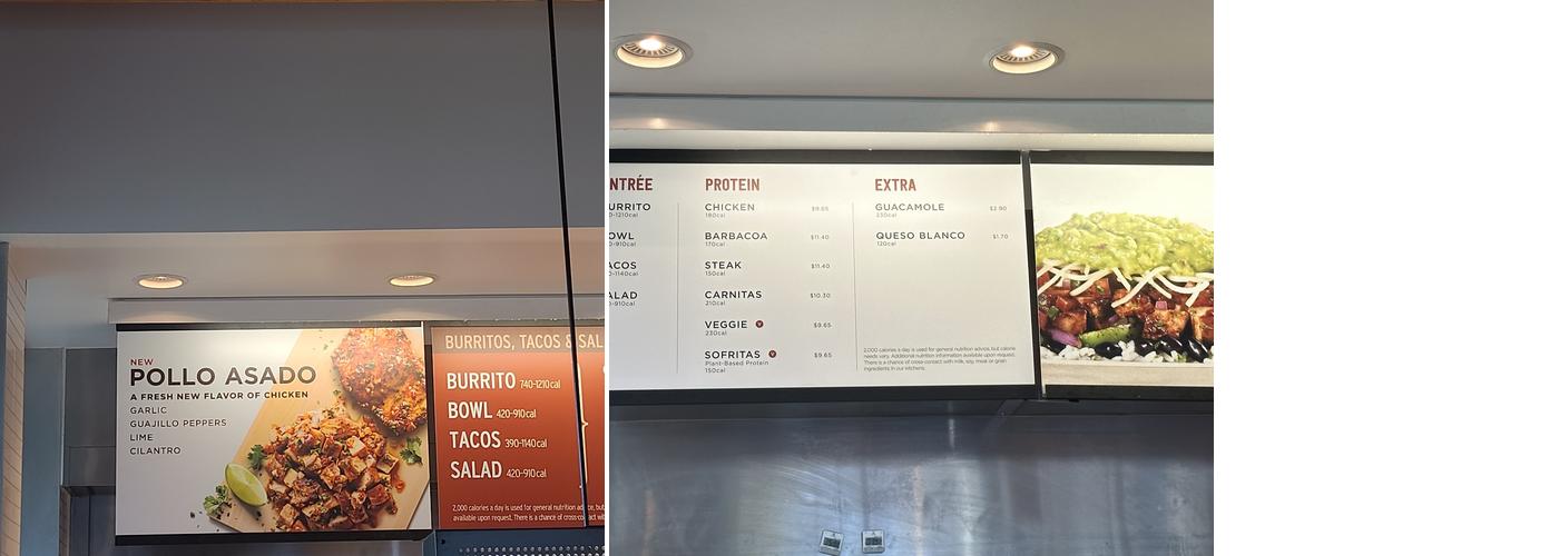 Chipotle Mexican Grill Menu