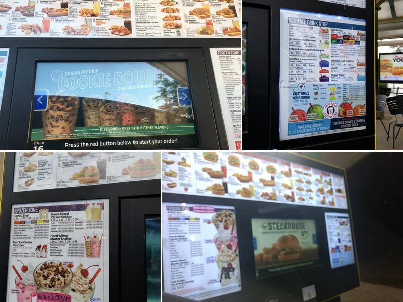Sonic Drive-In Menu