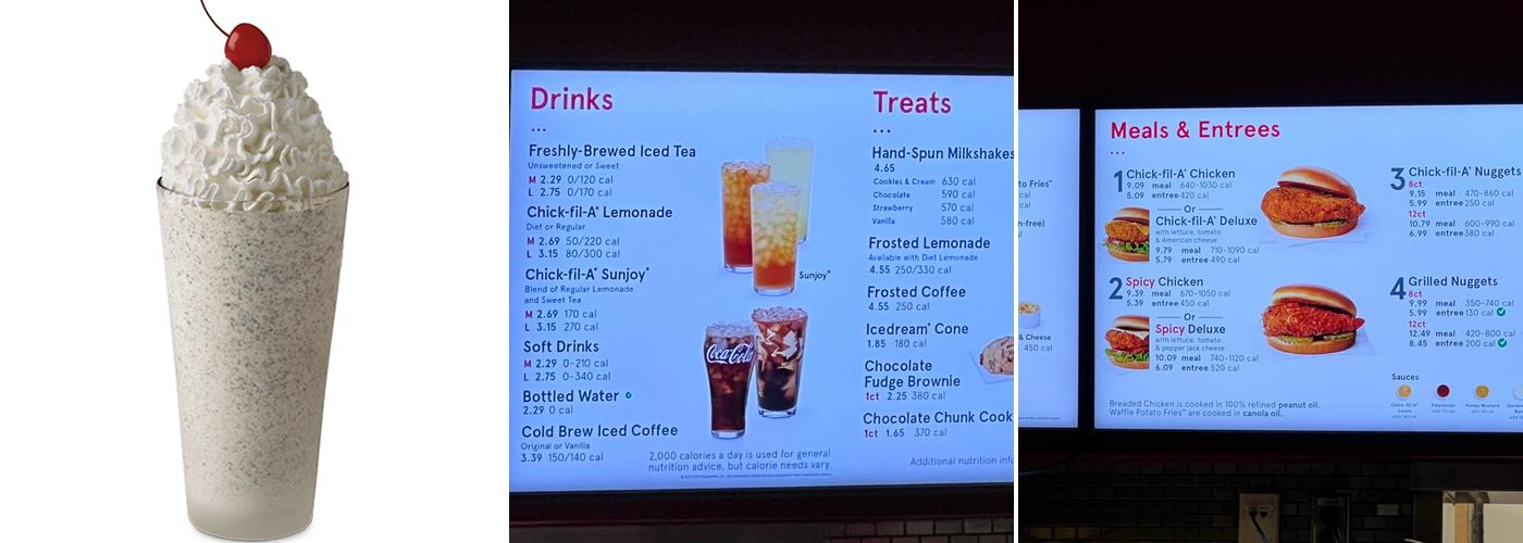 Chick-fil-A Menu