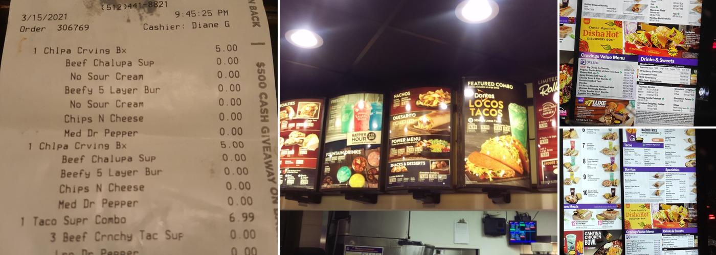 Taco Bell Menu