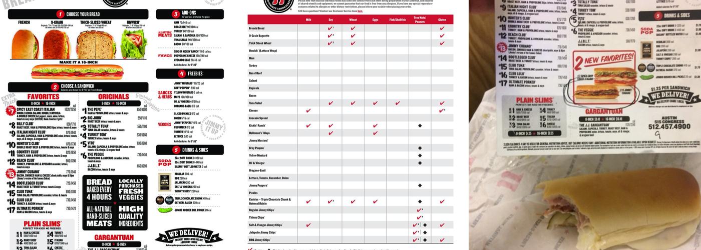 Jimmy John's Menu
