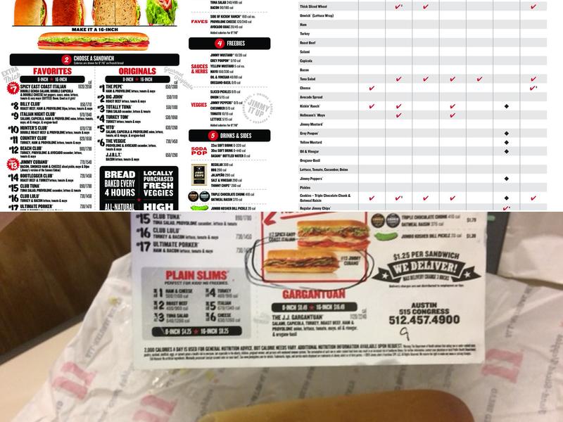 Jimmy John's Menu