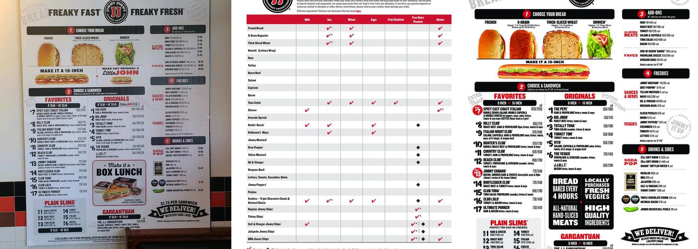 Jimmy John's Menu