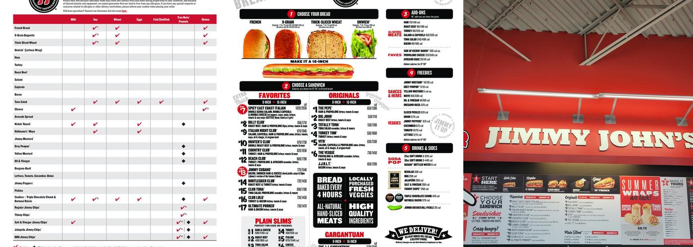 Jimmy John's Menu