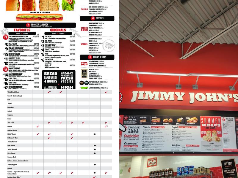 Jimmy John's Menu