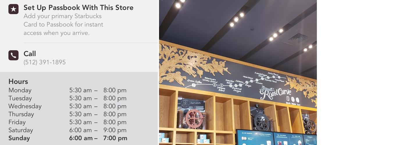 Starbucks Coffee Company Menu