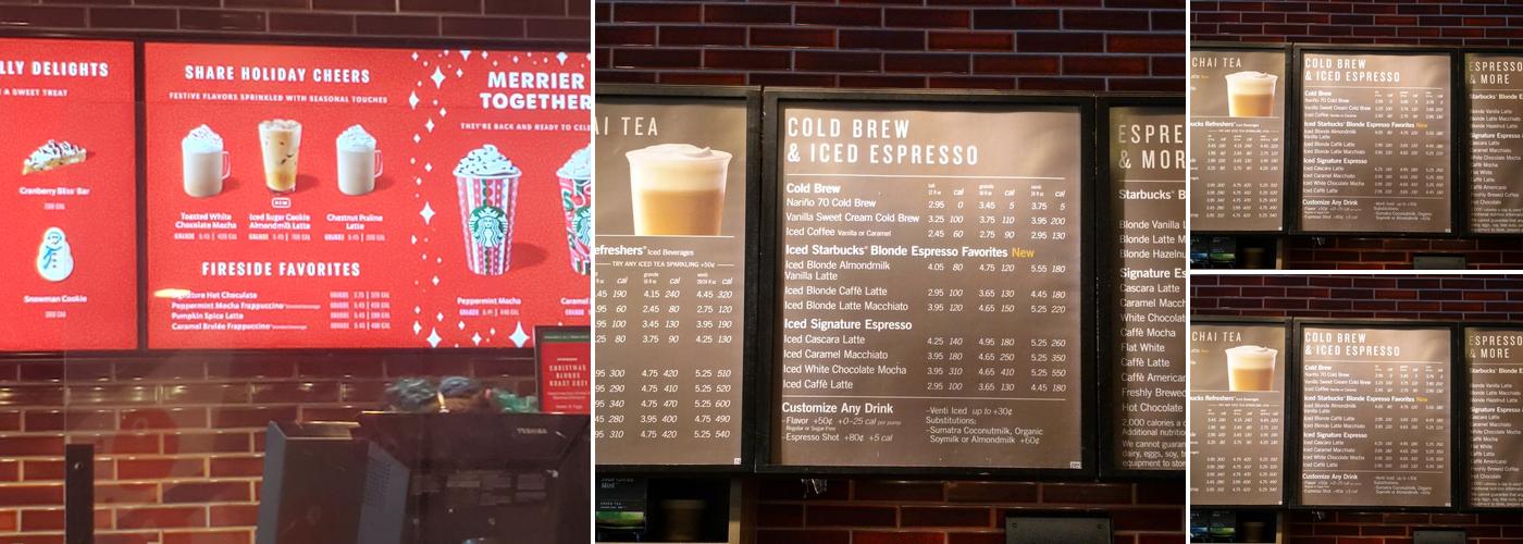 Starbucks Menu