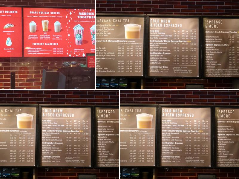 Starbucks Menu