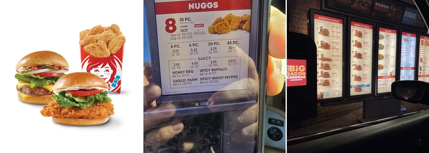 Wendy's Menu