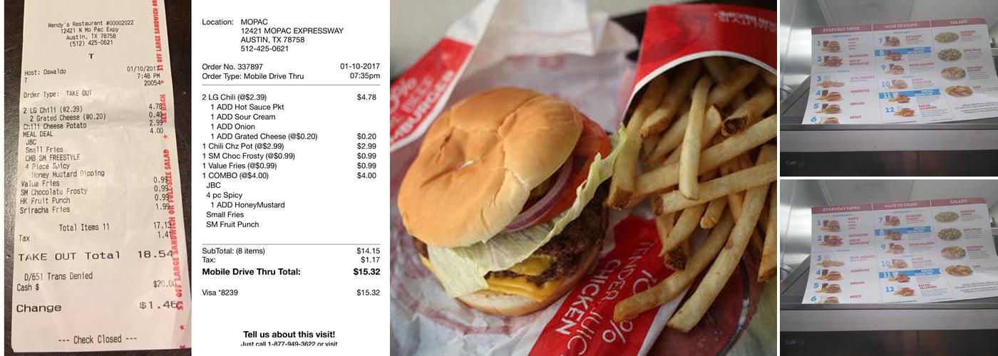Wendy's Menu