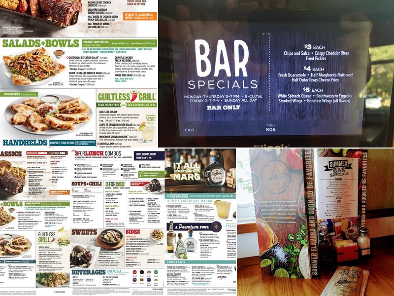 Chili's Grill & Bar Menu