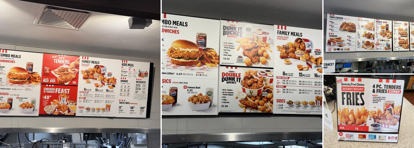 KFC Menu