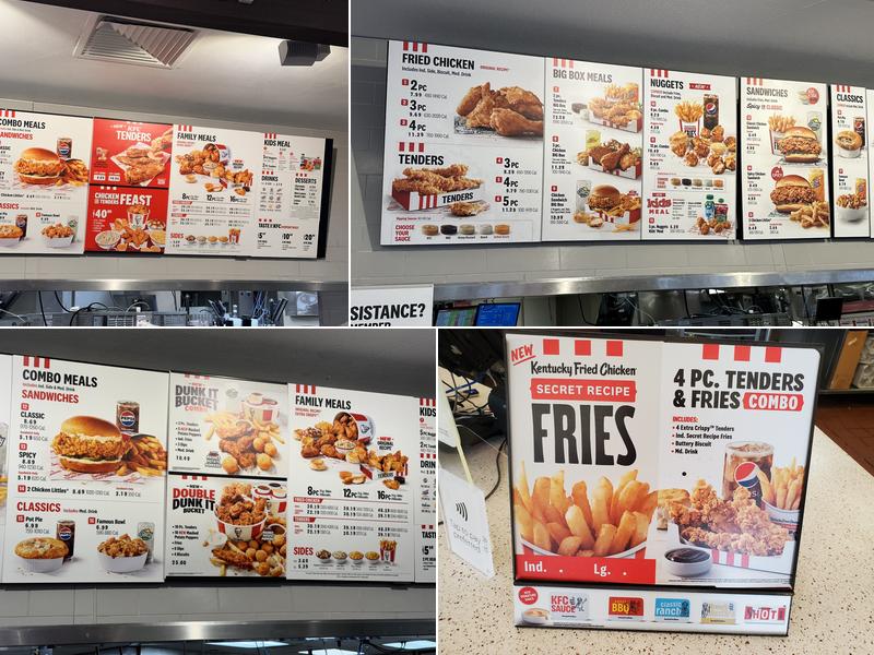 KFC Menu