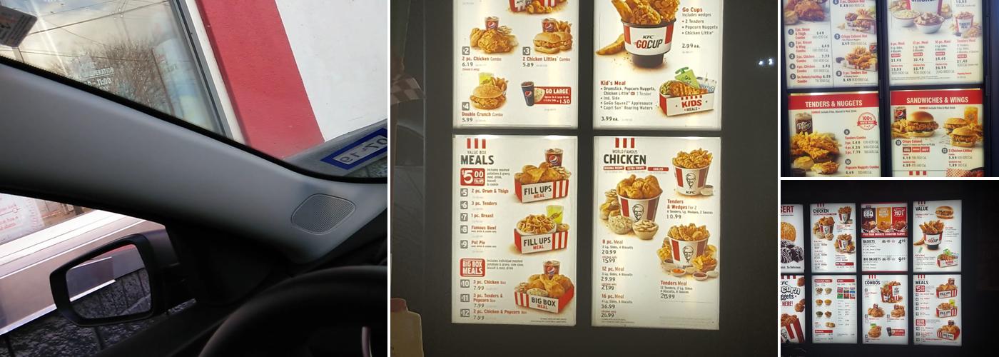 KFC Menu