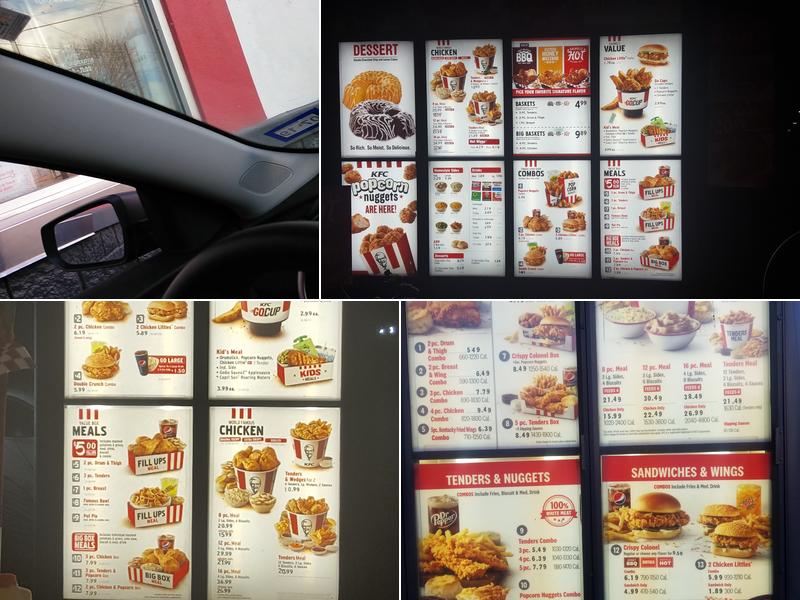 KFC Menu
