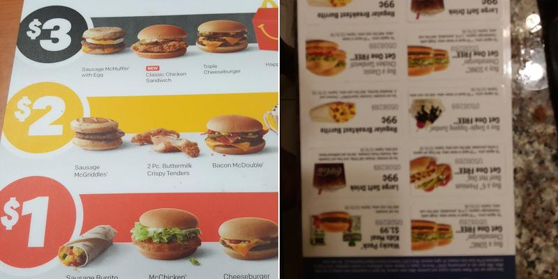 McDonald's Menu