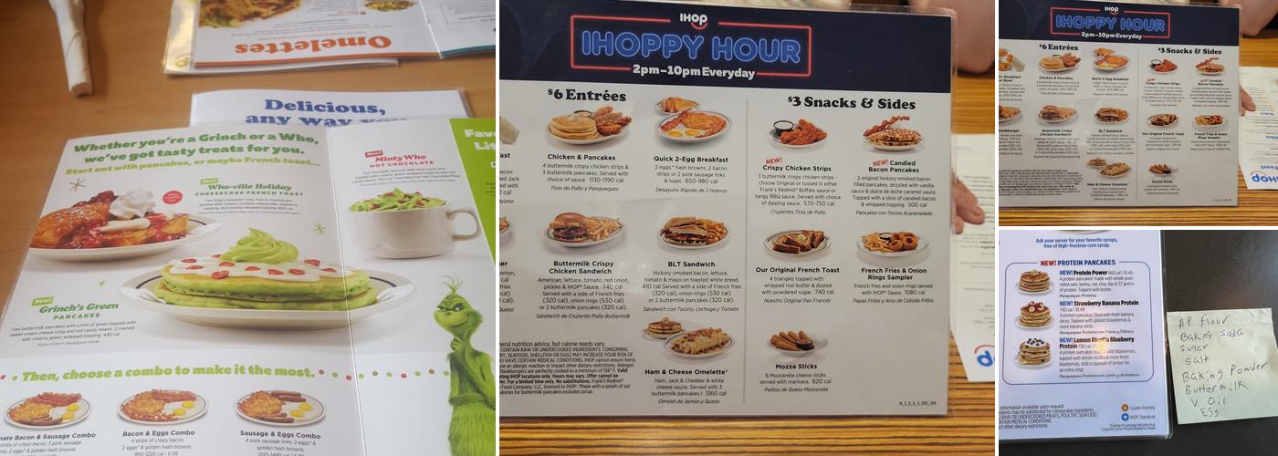 IHOP Menu