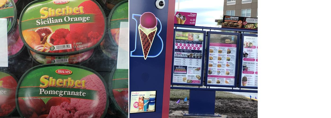 Braum's Ice Cream & Dairy Store Menu