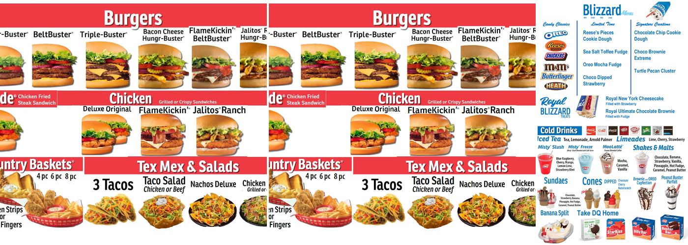 Dairy Queen Menu