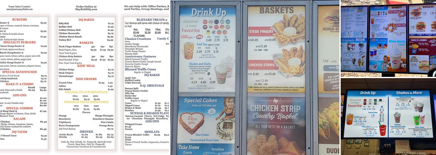 Dairy Queen Menu