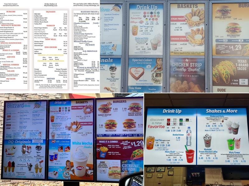 Dairy Queen Menu