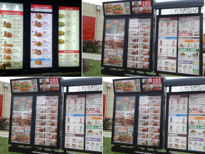 Burger King Menu