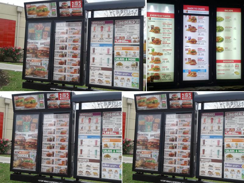Burger King Menu