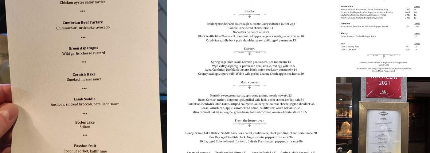 Social Eating House Menu