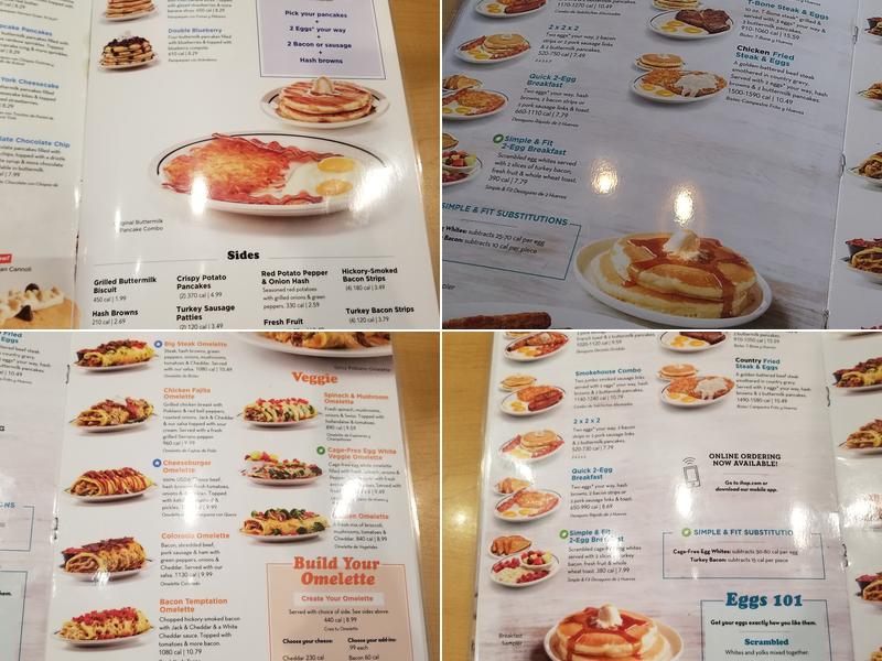 IHOP Menu