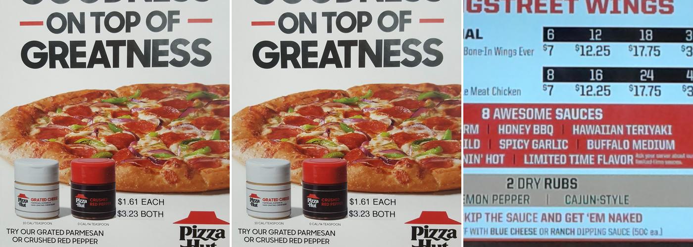 Pizza Hut Menu