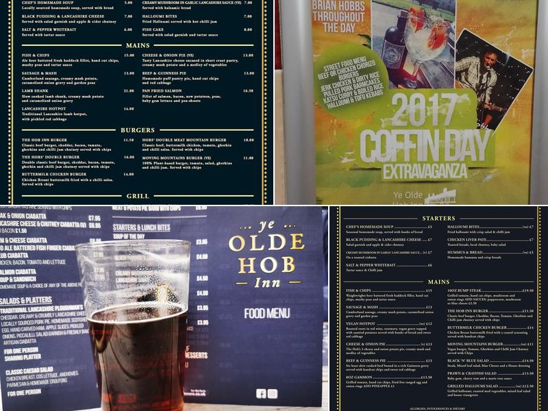 Ye Olde Hob Inn Menu
