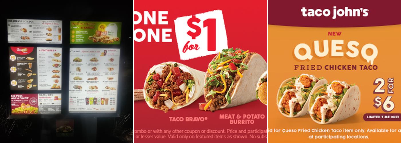 Taco John's Menu