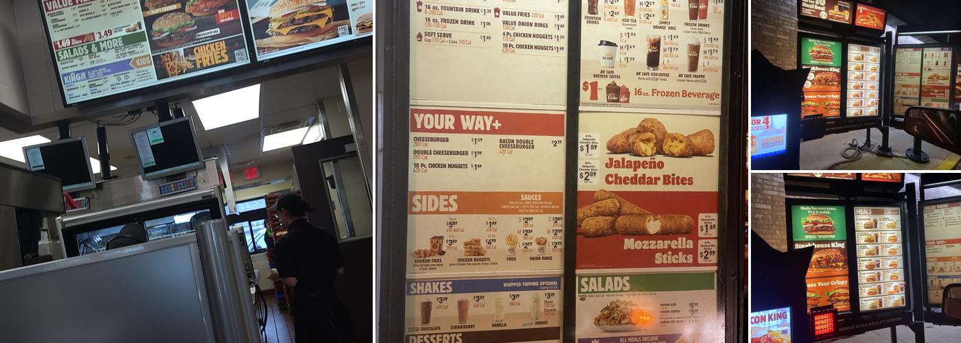 Burger King Menu
