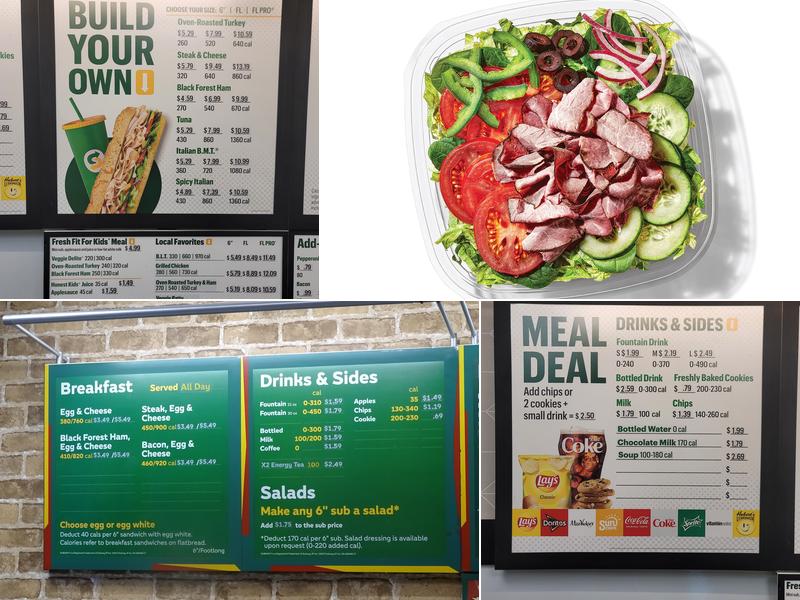 Subway Menu