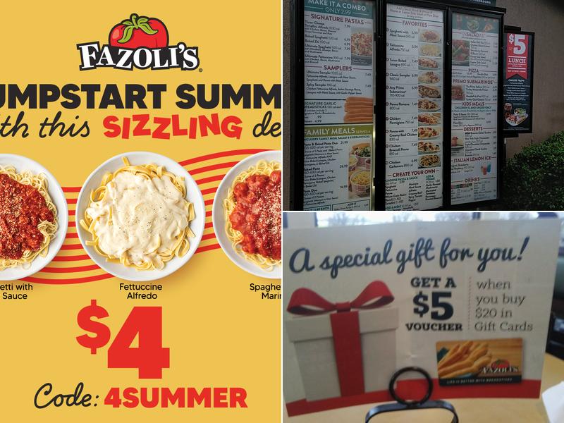 Fazoli's Menu