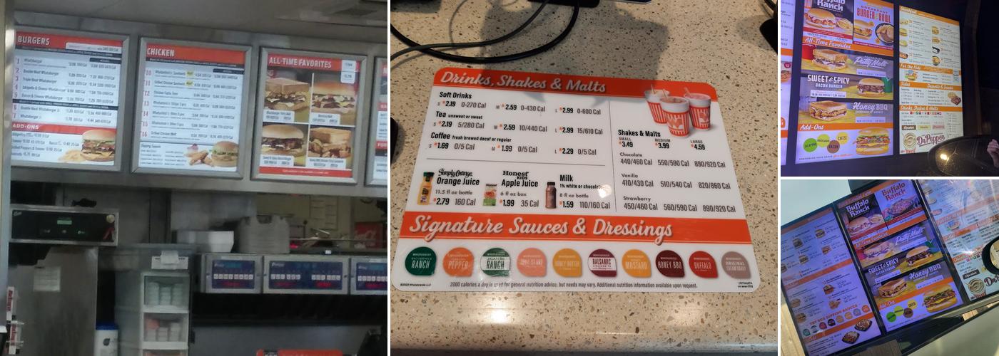 Whataburger Menu