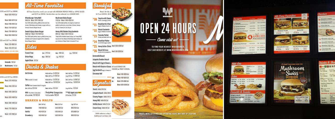Whataburger Menu