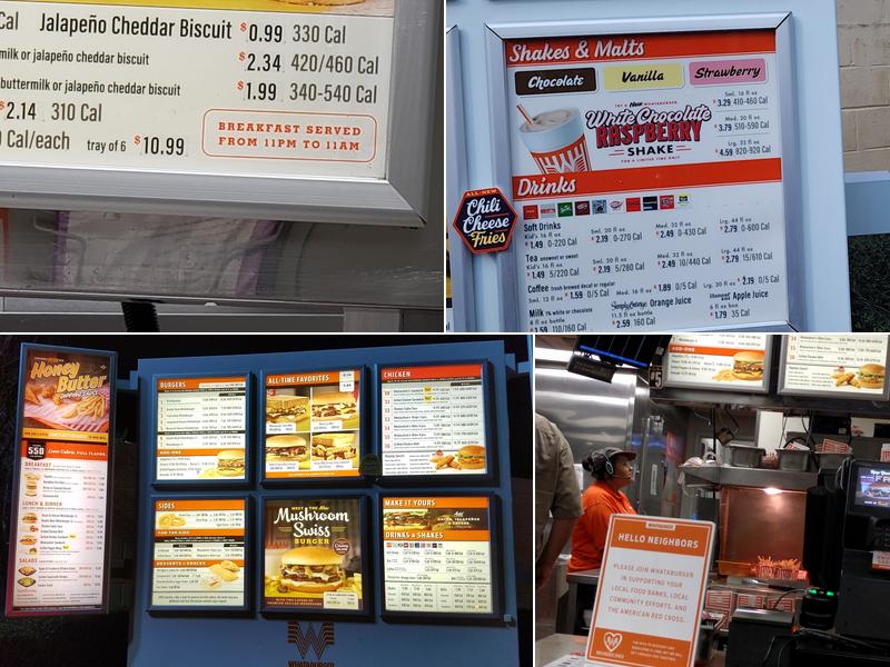 Whataburger Menu
