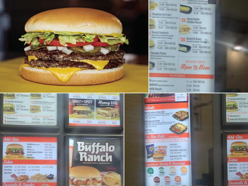 Whataburger Menu