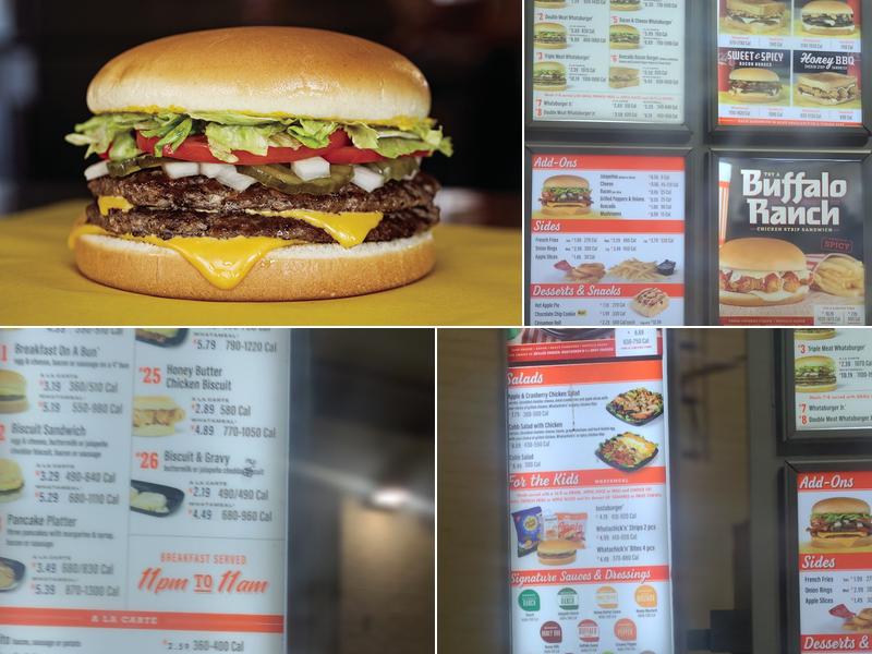 Whataburger Menu