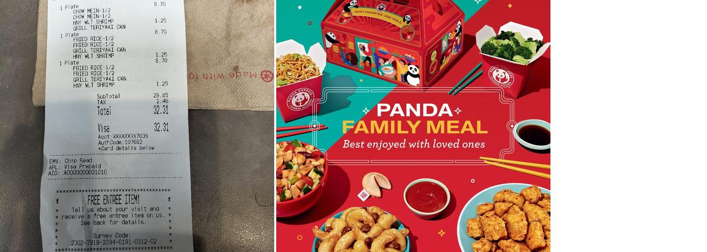 Panda Express Menu