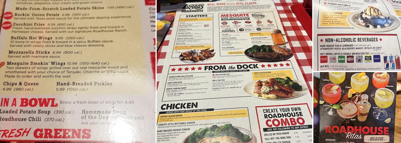 Logan's Roadhouse Menu