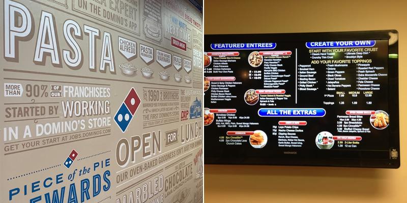 Domino's Pizza Menu