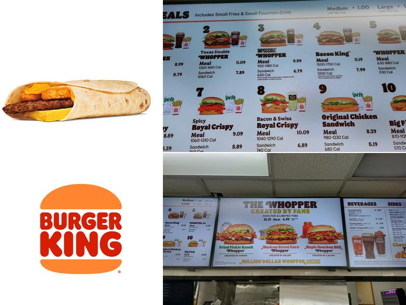 Burger King Menu