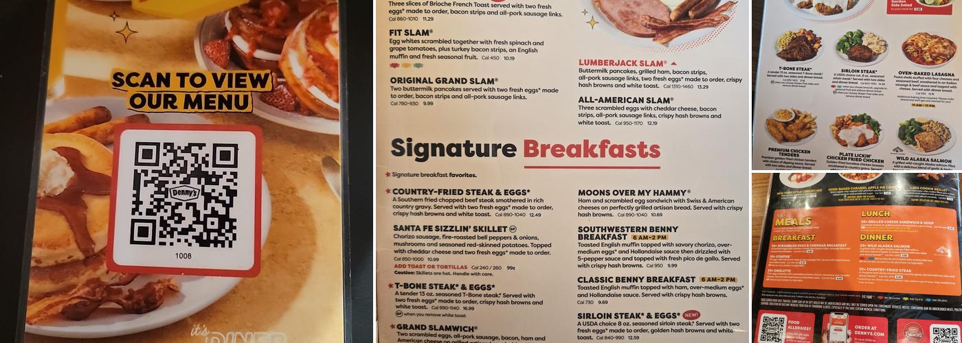 Denny's Menu