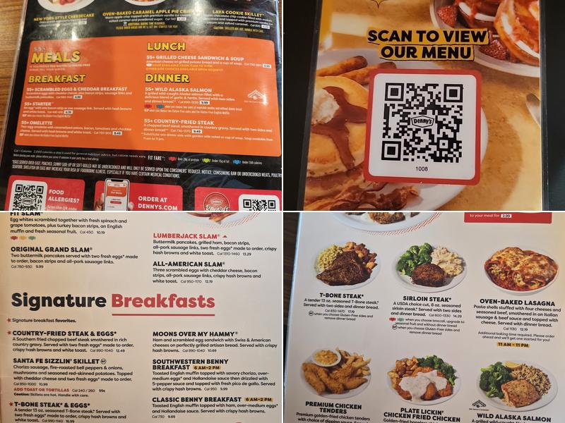 Denny's Menu