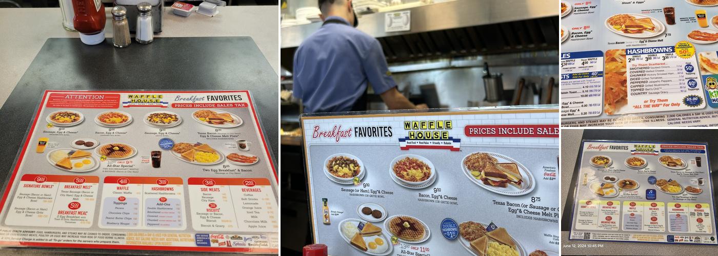 Waffle House Menu