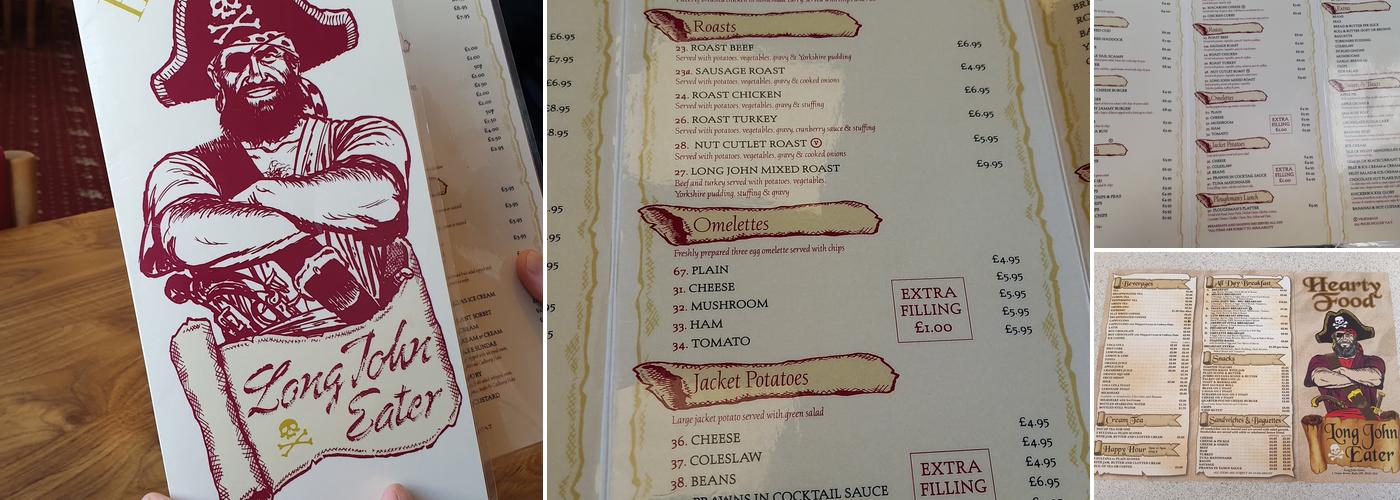 Long John Eater Menu