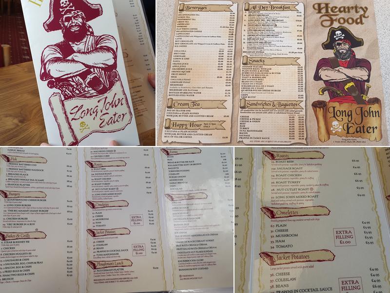 Long John Eater Menu
