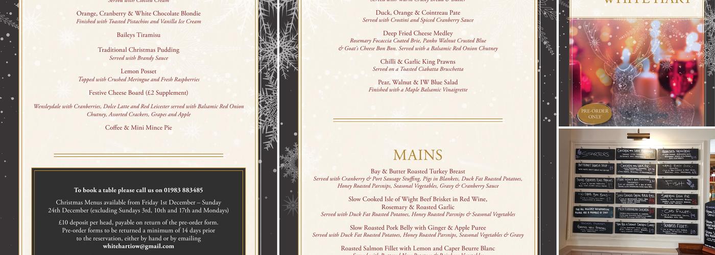 The White Hart Inn Menu
